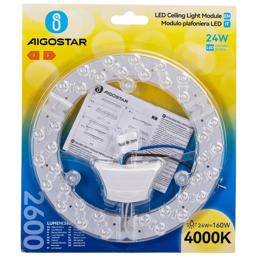 Aigostar - Magnetische LED-module 24W/230V 4000K