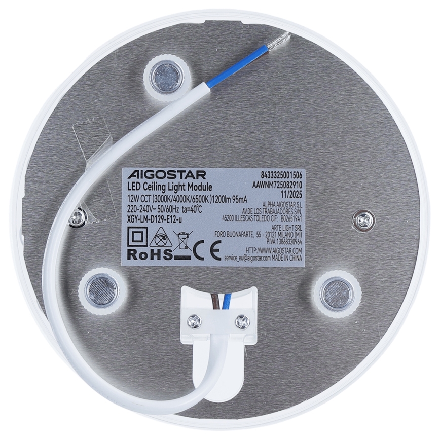 Aigostar - magnetische LED-module LED/12W/230V 3000/4000/6500K