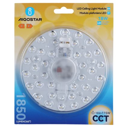 Aigostar - Magnetische LED-module LED/18W/230V 3000/4000/6500K