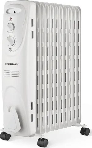 Aigostar - Oliegevulde radiator met 11 ribben 2300W/230V wit