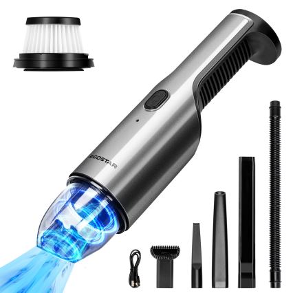 Aigostar - Oplaadbare handstofzuiger 70W/7,4V chroom