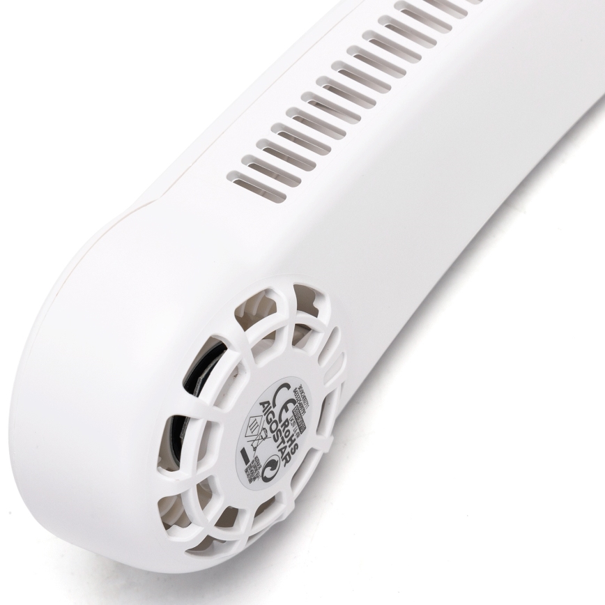 Aigostar - Oplaadbare nekventilator 4W/5V 2000mAh wit