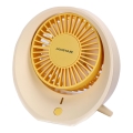 Aigostar - Oplaadbare tafel ventilator 3W/5V 1200mAh USB oranje