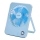 Aigostar - Oplaadbare tafel ventilator 5W/5V 3600mAh USB blauw