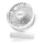 Aigostar - Oplaadbare tafelventilator 4W/5V 1500mAh wit