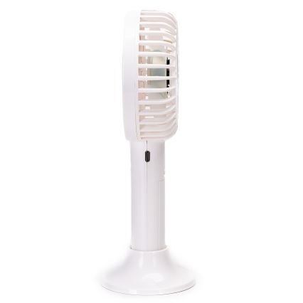 Aigostar - Oplaadbare zakventilator 3W/5V 1500mAh USB wit