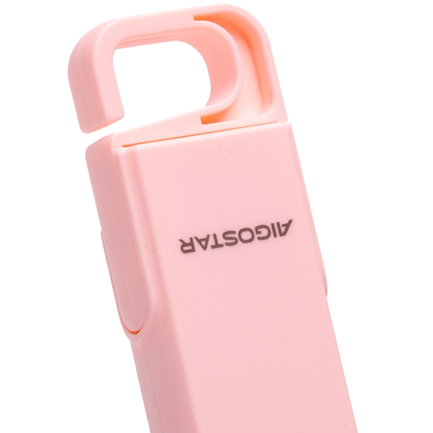 Aigostar - Oplaadbare zakventilator 4,5W/3,7V 1200mAh USB roze
