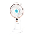 Aigostar - Oplaadbare zakventilator 5W/5V 2400mAh USB wit