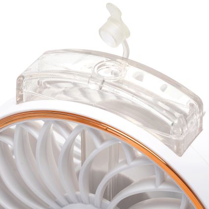 Aigostar - Oplaadbare zakventilator 5W/5V 2400mAh USB wit