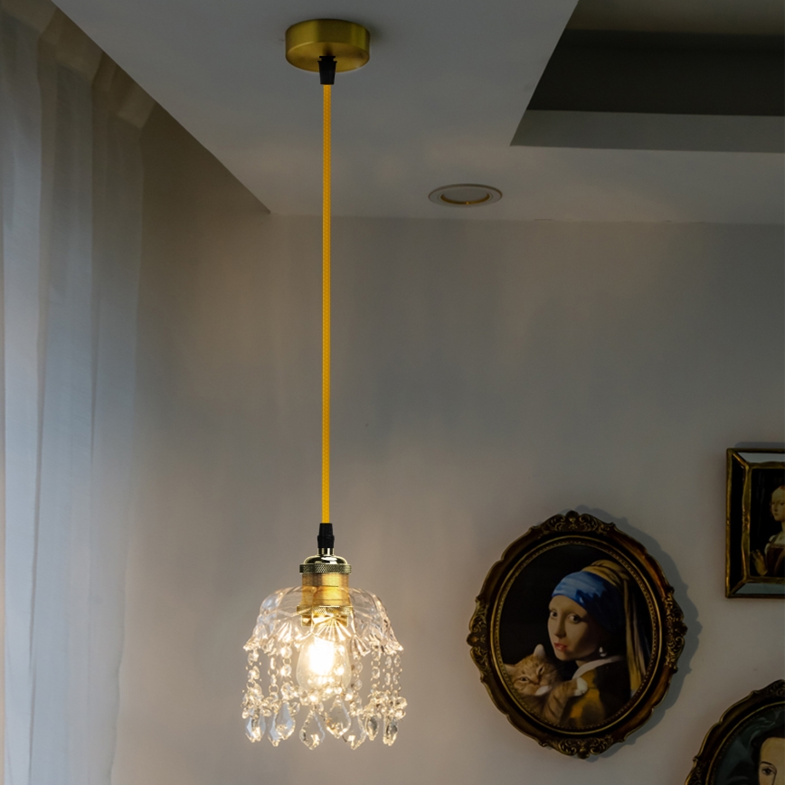 Aigostar - Oplaadkabel 1xE27/60W/230V goud