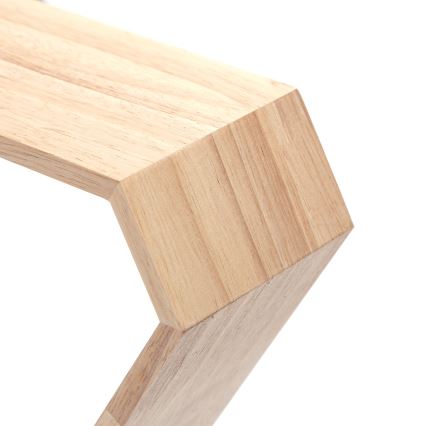 Aigostar - Pine Wood Hanger Lamp on Cable, 1xE27/60W/230V