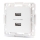 Aigostar - Randloos USB-voedingsstopcontact 2x USB-A wit