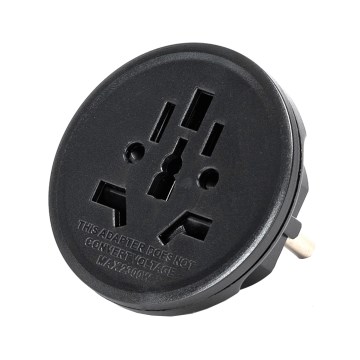 Aigostar - Reisadapter voor EU, zwart