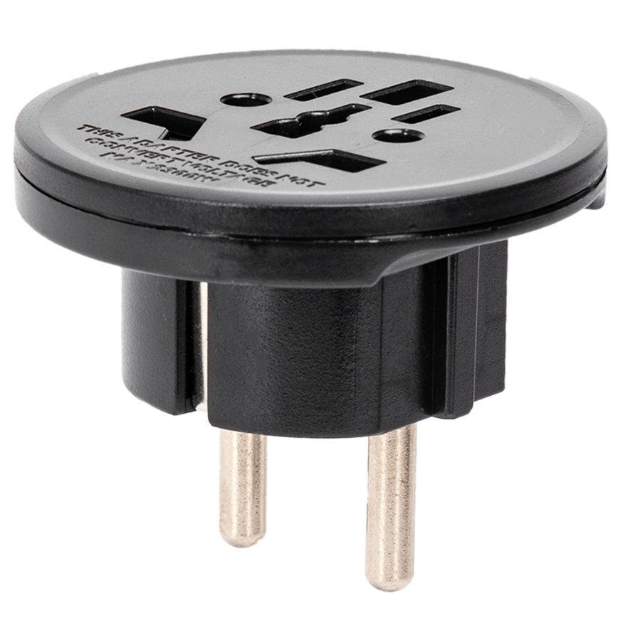 Aigostar - Reisadapter voor EU, zwart