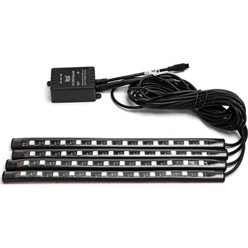 Aigostar - RGB dimbare LED-strips voor in de auto LED/4,5W/5V + afstandsbediening