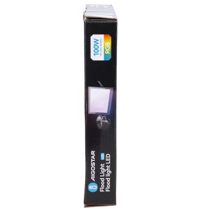 Aigostar - dimbare RGB LED-schijnwerper LED/100W/230V IP65 + afstandsbediening