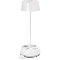 Aigostar - RGBW Dimbaar LED Bureau Lamp met Power Outlets en USB LED/4.6W/230V 3000/4000/6500K White