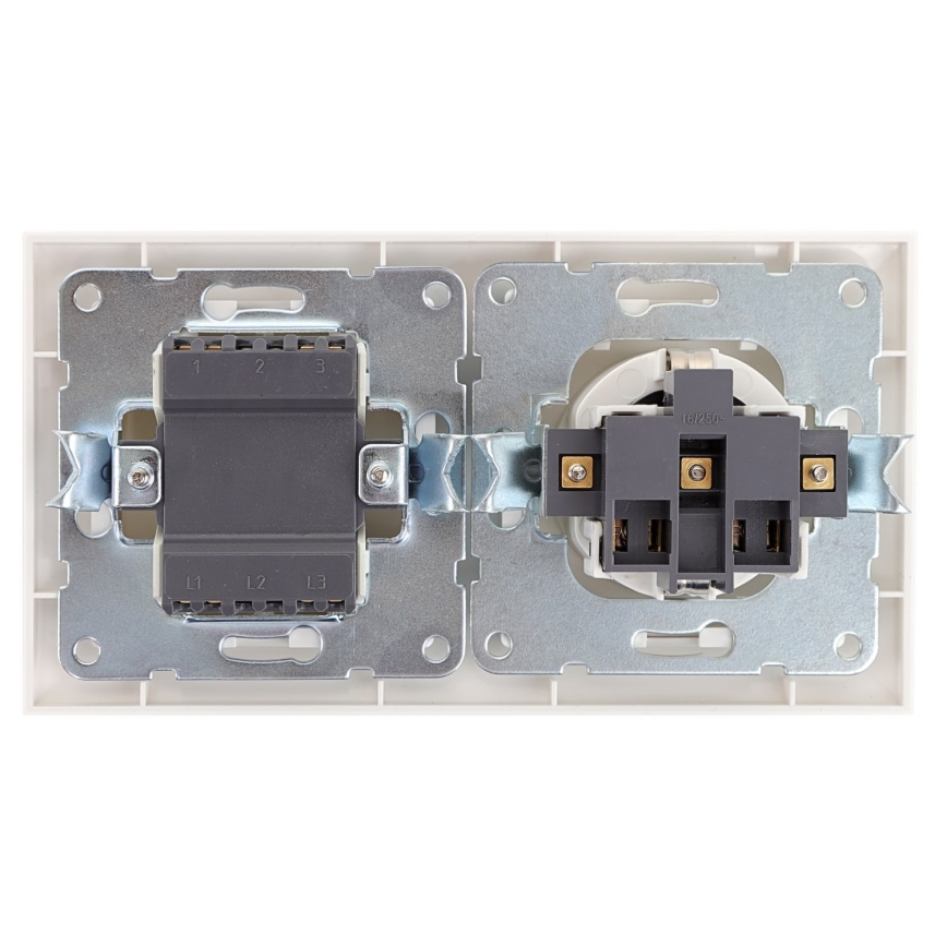 Aigostar - Schakelaar voor in Huis met Stopcontact 1x16A/250V