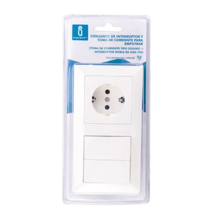 Aigostar - Schakelaar voor in Huis met Stopcontact 1x16A/250V