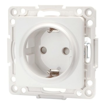 Aigostar - SCHUKO wandcontactdoos zonder afdekraam 250V wit