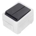 Aigostar - Serieschakelaar voor huishoudelijk gebruik 250V/10A IP54
