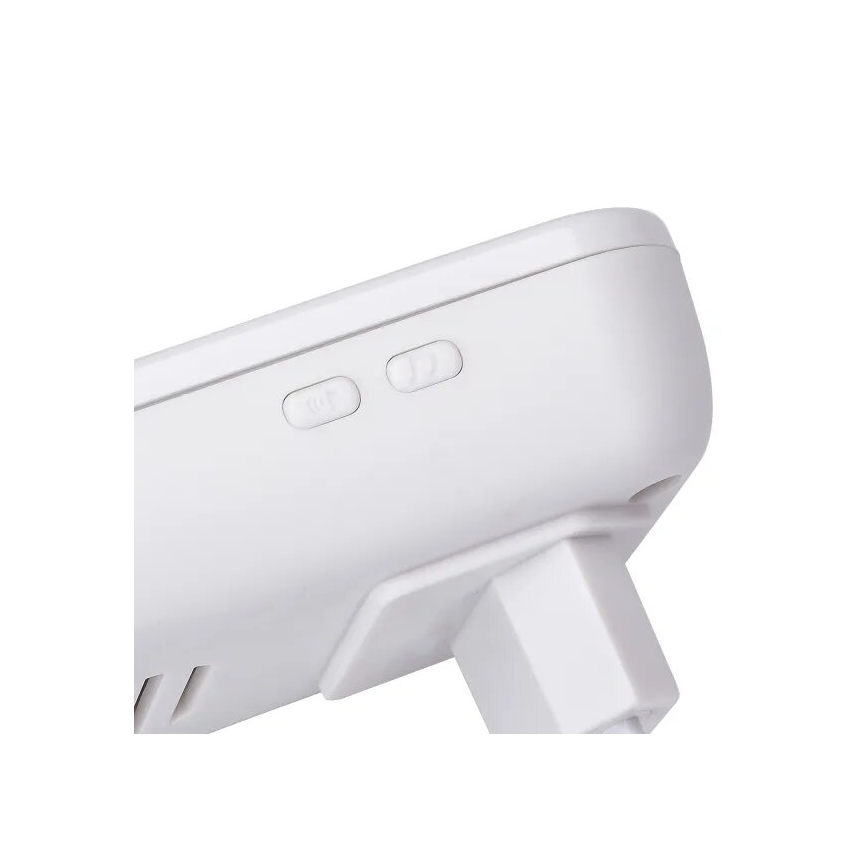 Aigostar - SET 2x Draadloze deurbel met stekker 230V/12V IP44 wit/zwart