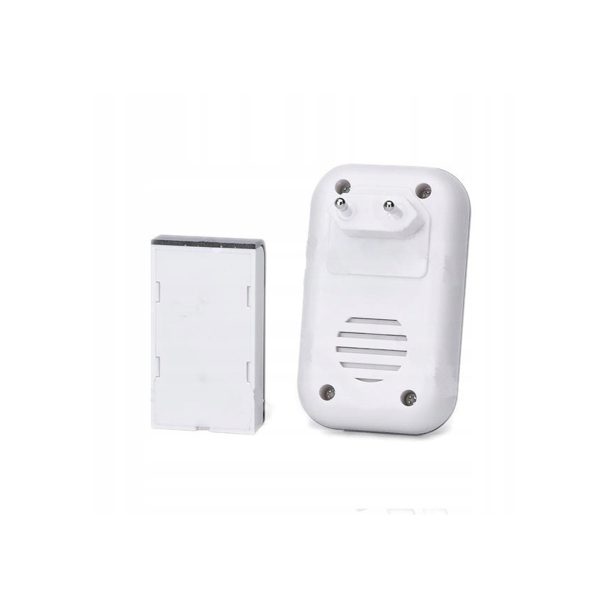 Aigostar - SET 2x Draadloze Stopcontact Deurbel 230V IP44 wit