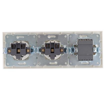 Aigostar - SET 2x Stopcontact met schakelaar 2x16A/250V