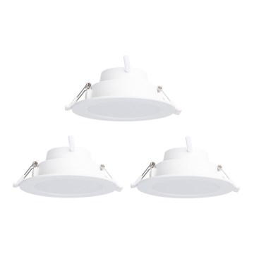 Aigostar - SET 3 x LED RGBW Dimbare hangende plafondverlichting MESH LED/6W/230V 2700K-6500K diameter 11,5cm