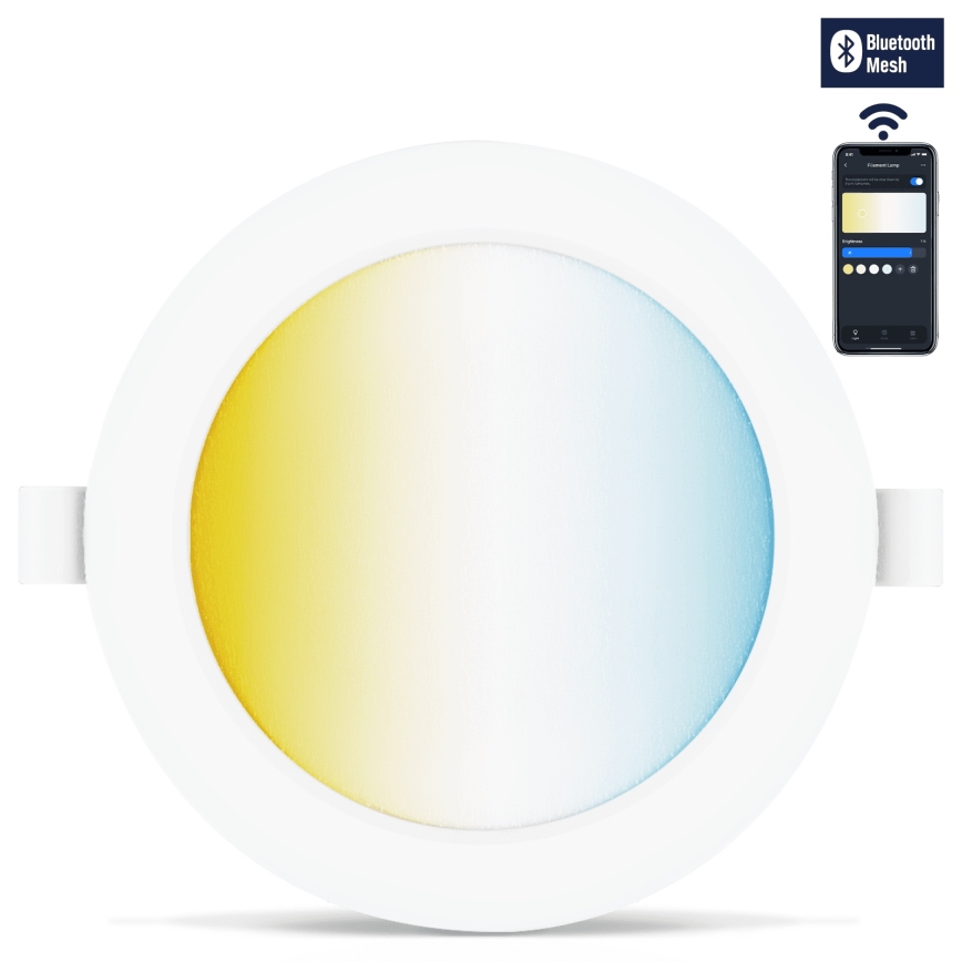 Aigostar - SET 3x Dimbare LED hangende plafond verlichting MESH LED/6W/230V 2700K-6500K diameter 11,5cm