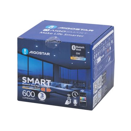 Aigostar - SET 3x Dimbare LED hangende plafond verlichting MESH LED/6W/230V 2700K-6500K diameter 11,5cm