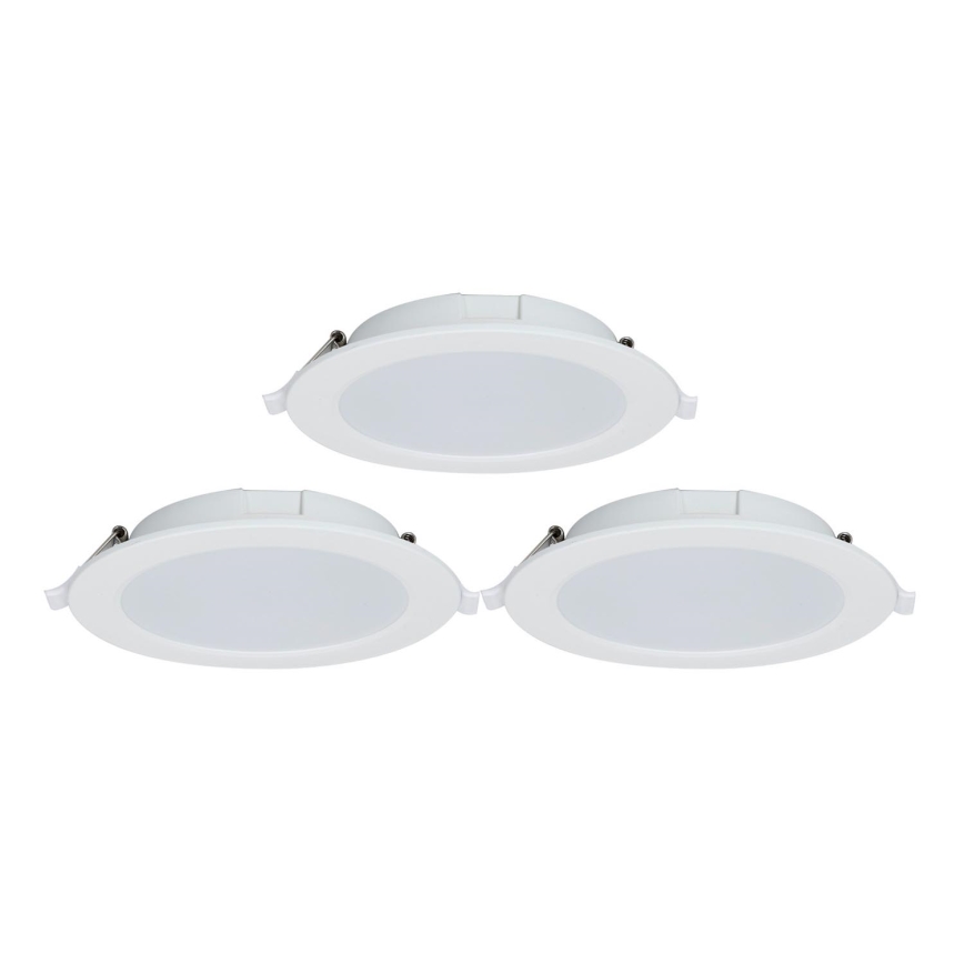 Aigostar - SET 3x Dimbare LED hangende plafond verlichting MESH LED/15W/230V 2700K-6500K diameter 17cm
