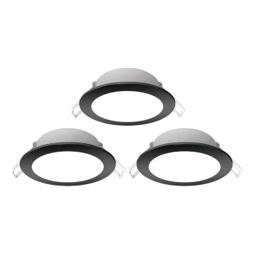 Aigostar - SET 3x Hangende LED plafondverlichting voor buiten LED/4,8W/230V 3000K IP65 zwart