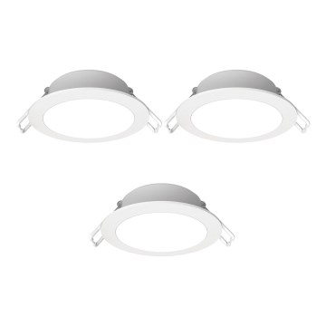 Aigostar - SET 3x Hangende LED plafondverlichting voor buiten LED/4,8W/230V 4000K IP65 wit