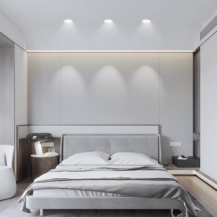 Aigostar - SET 3x Hangende LED plafondverlichting voor buiten LED/4,8W/230V 6500K IP65 zwart