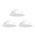 Aigostar - SET 3x LED RGBW Dimbare hangende plafondverlichting MESH LED/9W/230V 2700K-6500K diameter 14,5cm