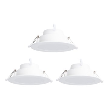 Aigostar - SET 3x LED RGBW Dimbare hangende plafondverlichting MESH LED/9W/230V 2700K-6500K diameter 14,5cm