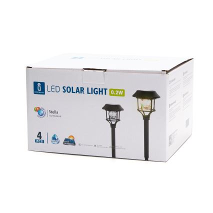 Aigostar - SET 4x LED RGB Solar lamp LED/0,2W/2V IP44