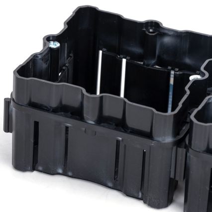 Aigostar - Set van 2 inbouwdozen voor inbouwmontage, zwart