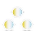 Aigostar - SET van 3 dimbare LED inbouwspots MESH LED/6W/230V 2700K-6500K Ø11,5 cm