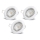 Aigostar - set van 3 LED-inbouwspots 1xGU10/4,5W/230V 3000K wit