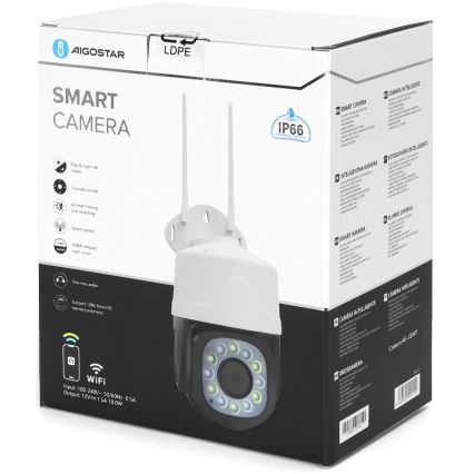 Aigostar - Slimme buitencamera 1080p 230V Wi-Fi IP66