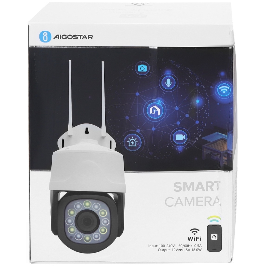 Aigostar - Slimme buitencamera 1080p 230V Wi-Fi IP66