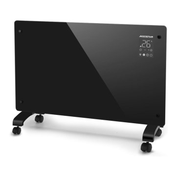 Aigostar - Slimme elektrische convectorkachel/directe kachel met LCD-scherm ECO/1000/2000W Wi-Fi