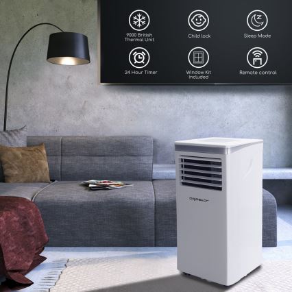 Aigostar - Slimme mobiele airconditioning 1003W/230V Wi-Fi + AB