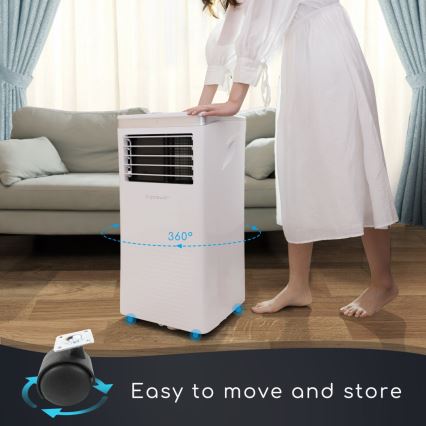 Aigostar - Slimme mobiele airconditioning 1003W/230V Wi-Fi + AB