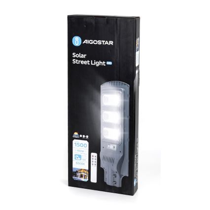 Aigostar - Solar LED Straatlamp met sensor LED/150W/3,2V IP65 6500K + afstandsbediening