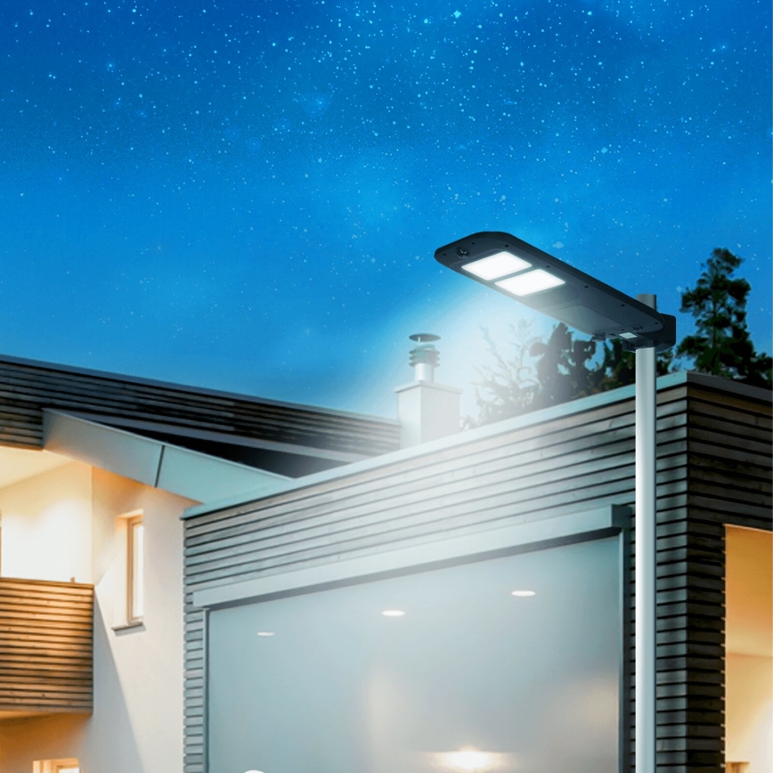Aigostar - Solar LED Straatlamp met sensor LED/180W/4V 7500mAh IP65 + afstandsbediening
