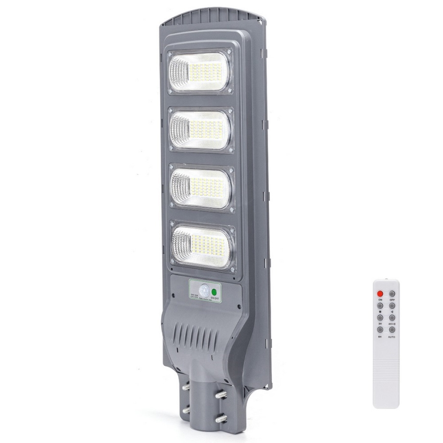 Aigostar - Solar LED Straatlamp met sensor LED/200W/3,2V 20000mAh IP65 6500K + afstandsbediening