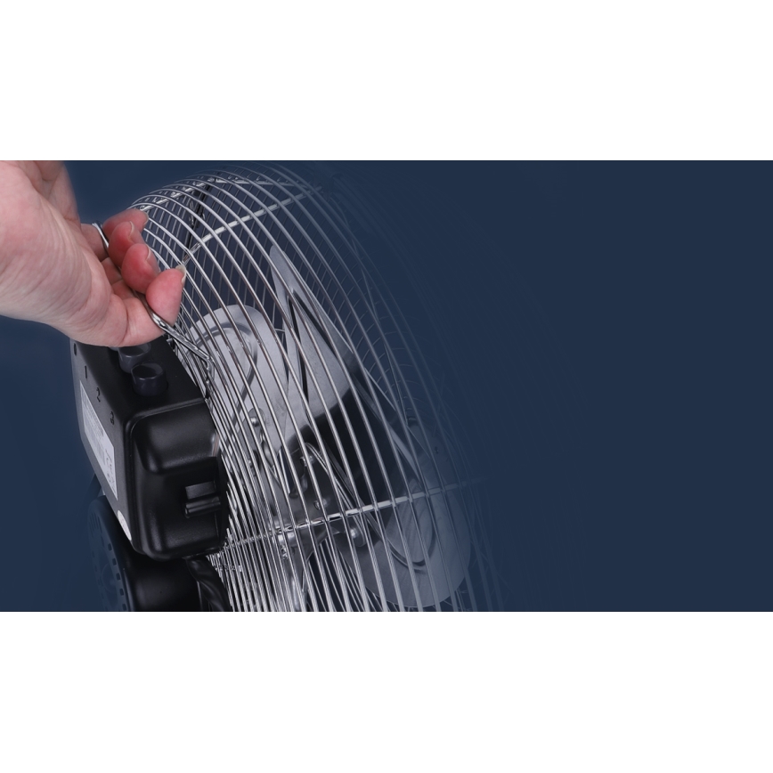 Aigostar - Staande ventilator 100W/230V glanzend chroom